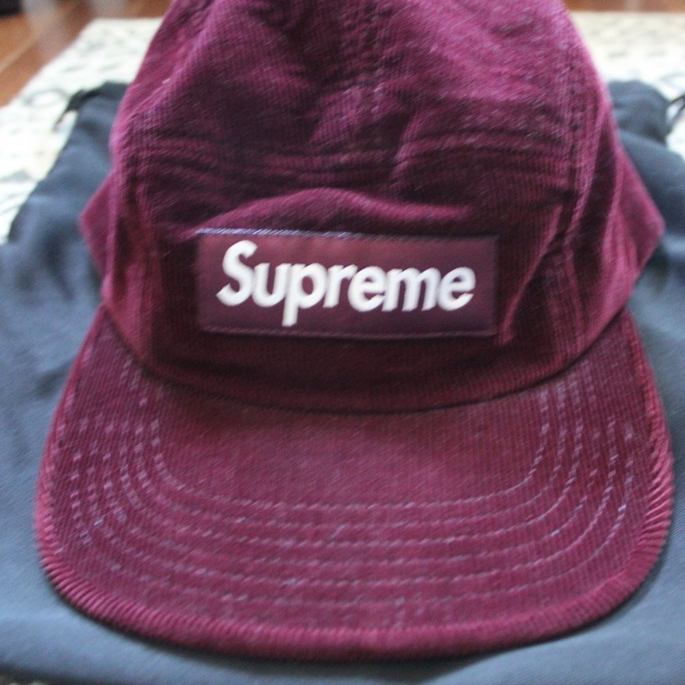 Supreme FW 2013 Burgundy Corduroy Croc Strap Hat - Picture 4 of 7